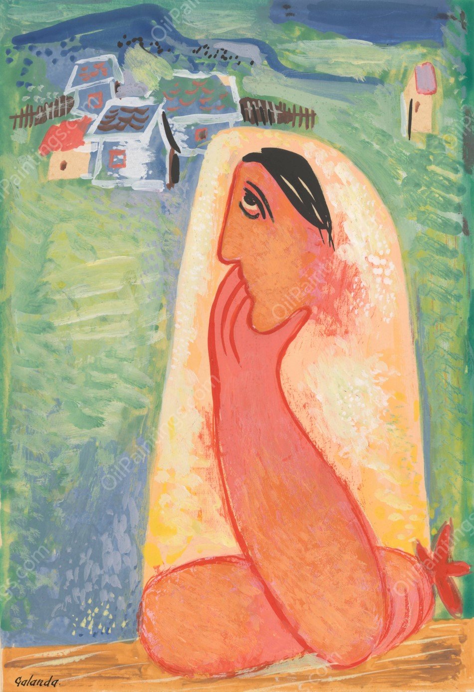 Dedincanka  by Mikulas Galanda - Hand-Painted Oil Painting Reproduction