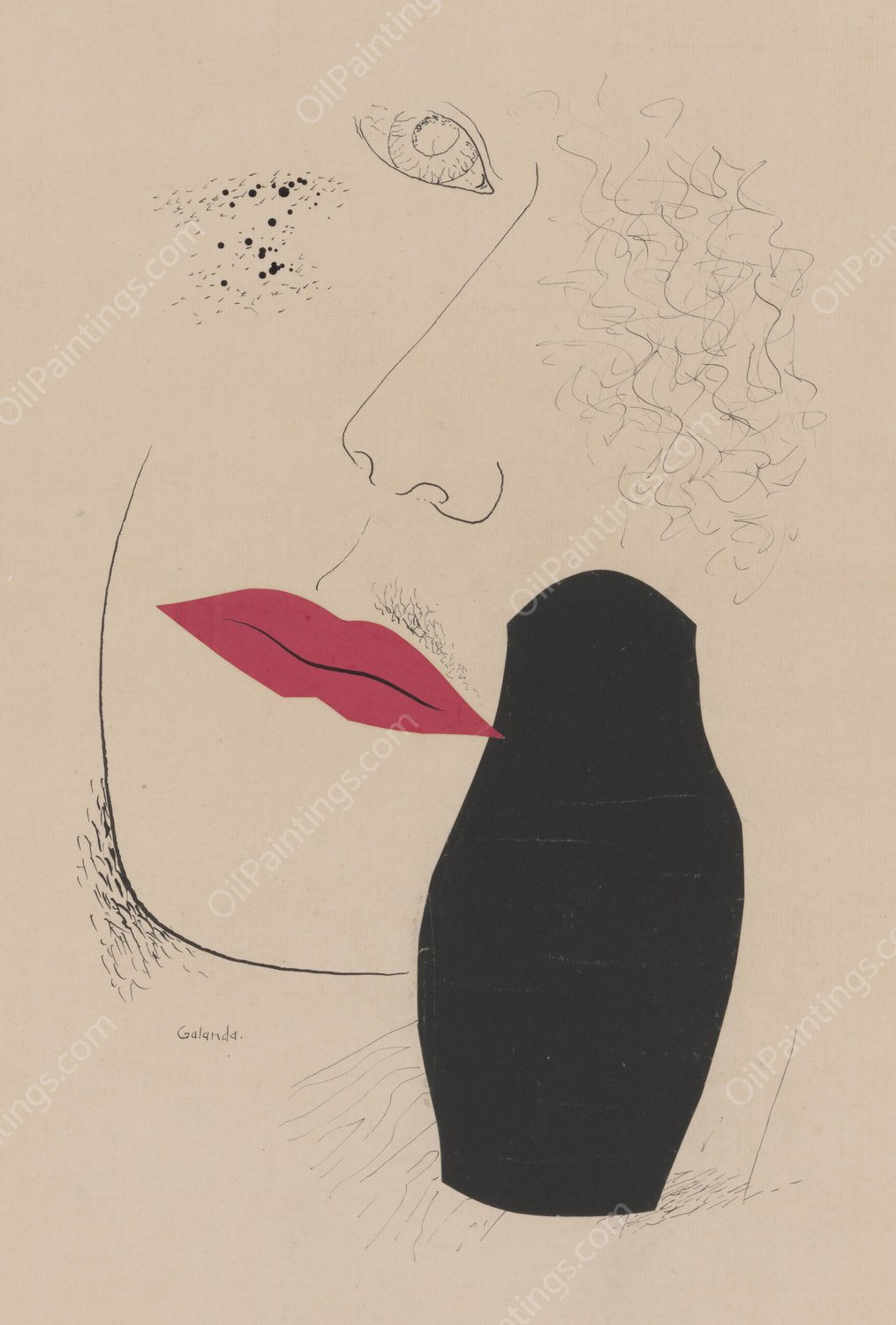 Desire  by Mikulas Galanda - Hand-Painted Oil Painting Reproduction