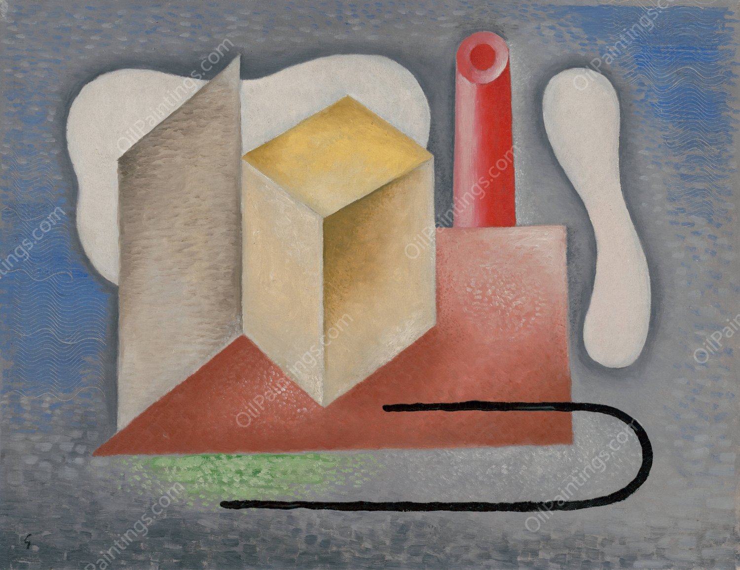 Factory  by Mikulas Galanda - Hand-Painted Oil Painting Reproduction