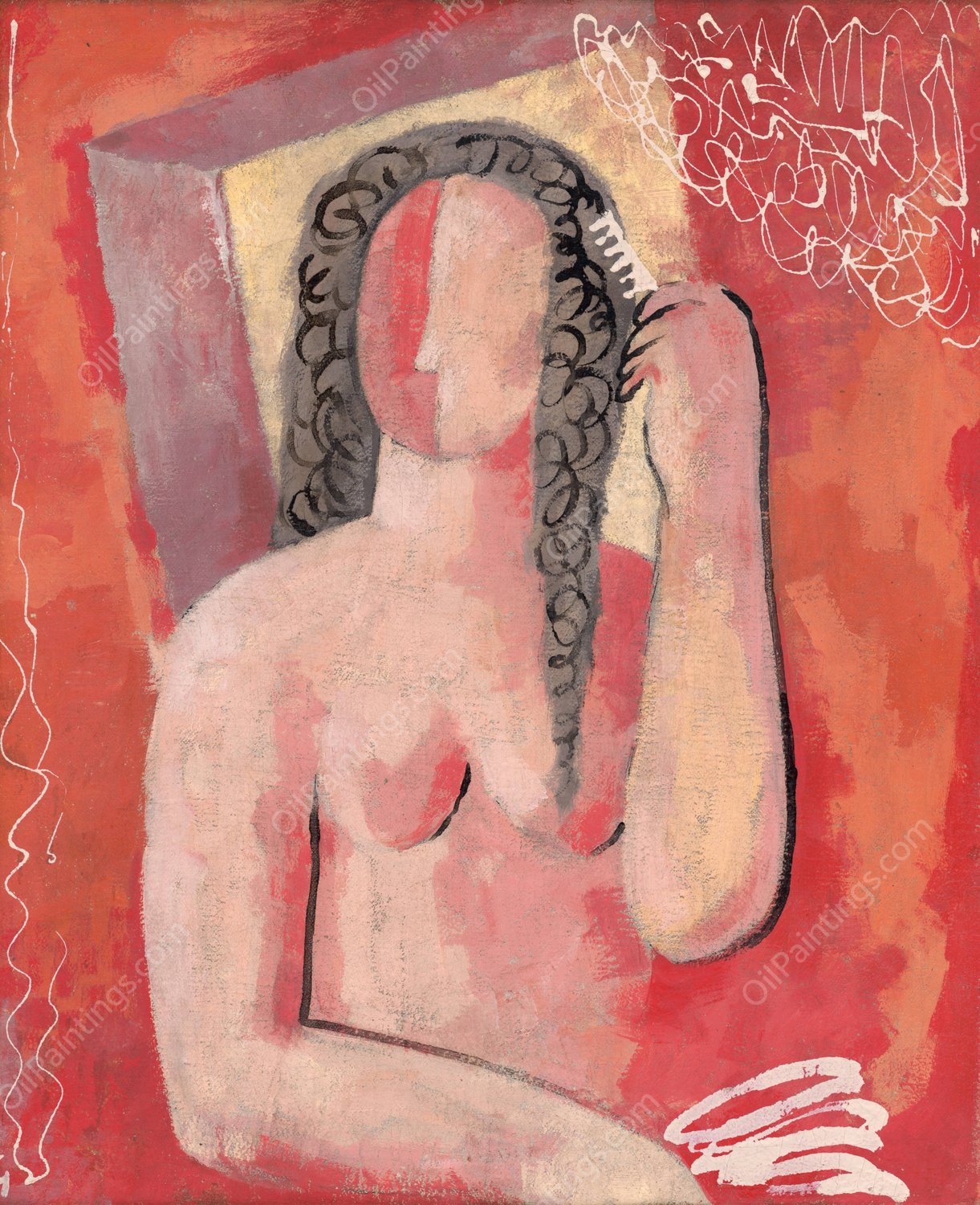 Grooming  by Mikulas Galanda - Hand-Painted Oil Painting Reproduction