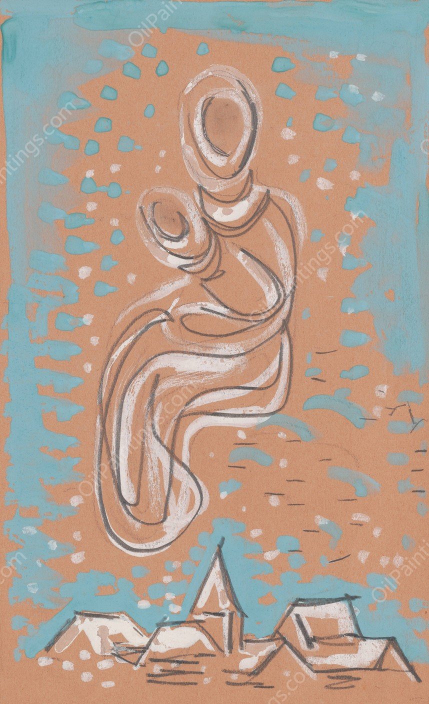 Madona  by Mikulas Galanda - Hand-Painted Oil Painting Reproduction