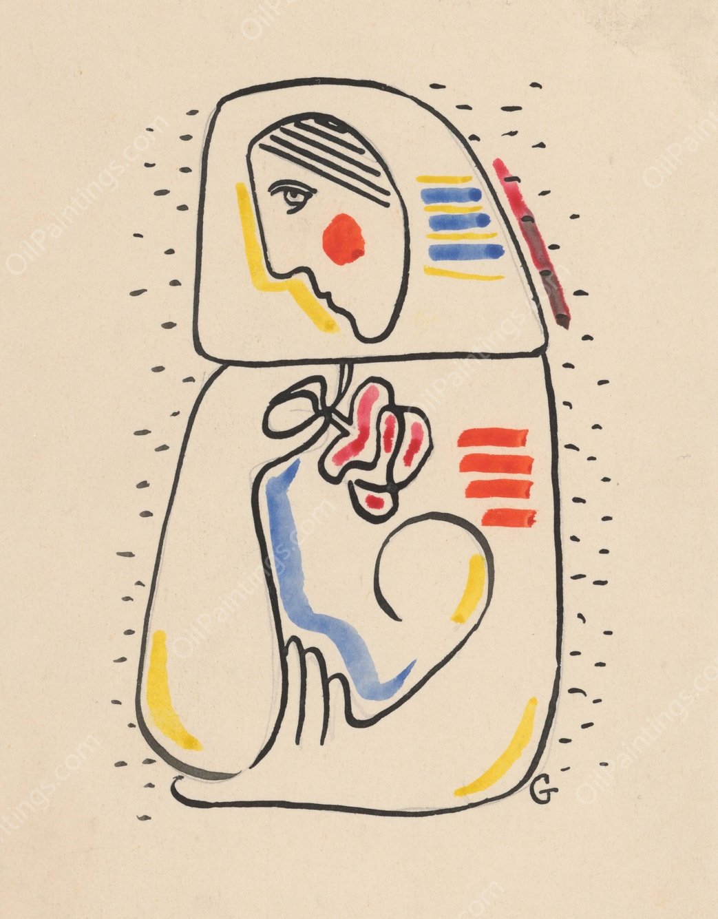 Matka  by Mikulas Galanda - Hand-Painted Oil Painting Reproduction