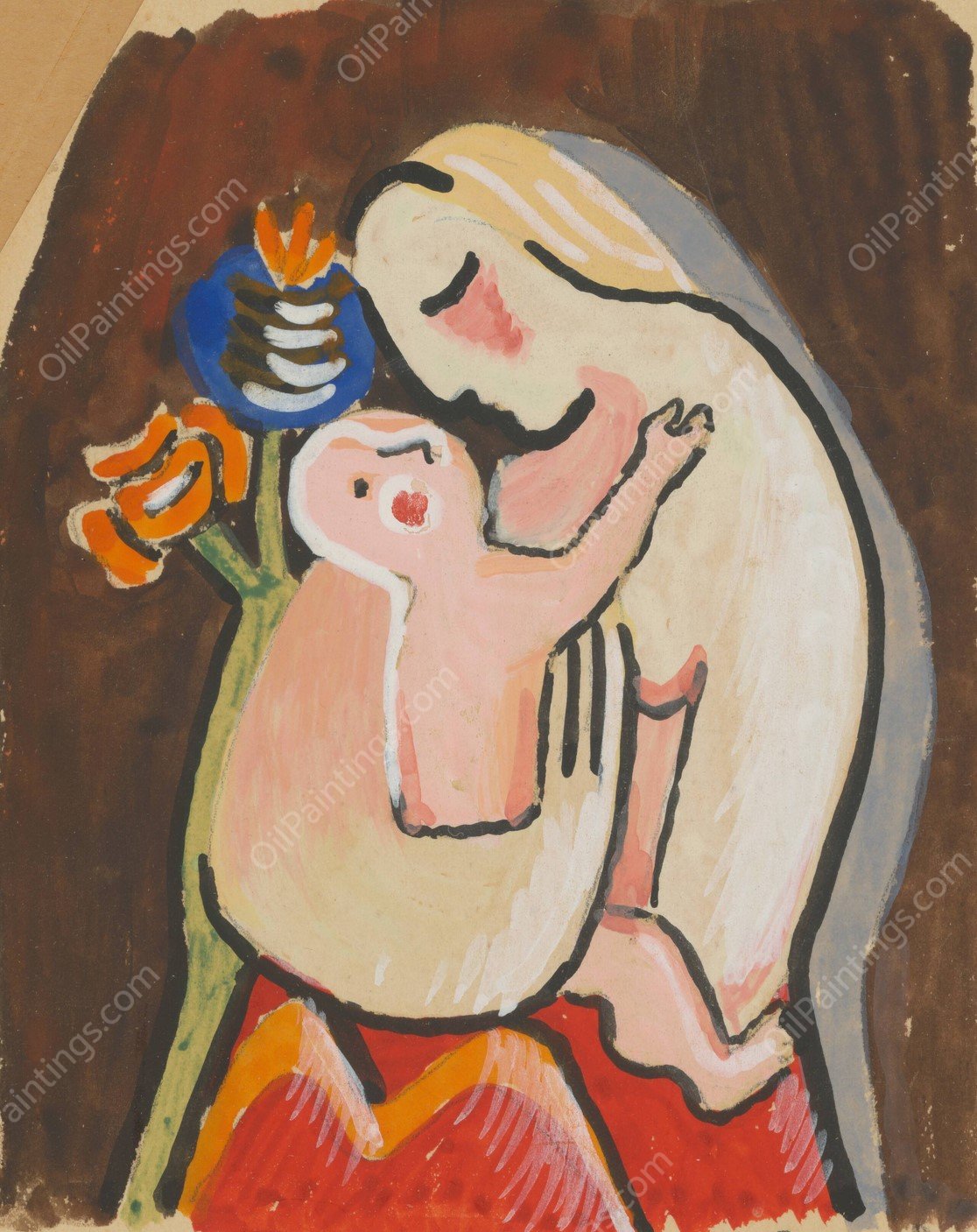 Matka  by Mikulas Galanda - Hand-Painted Oil Painting Reproduction