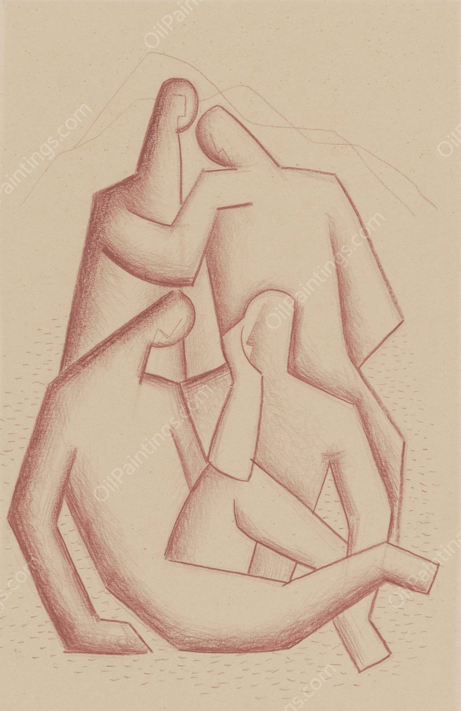 Melancholy Highwaymen  by Mikulas Galanda - Hand-Painted Oil Painting Reproduction