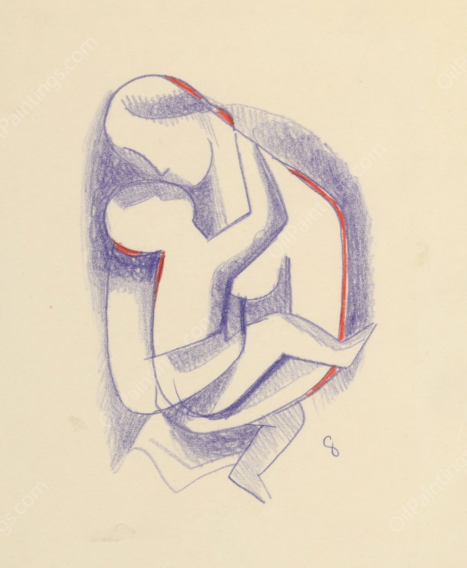 Mother  by Mikulas Galanda - Hand-Painted Oil Painting Reproduction