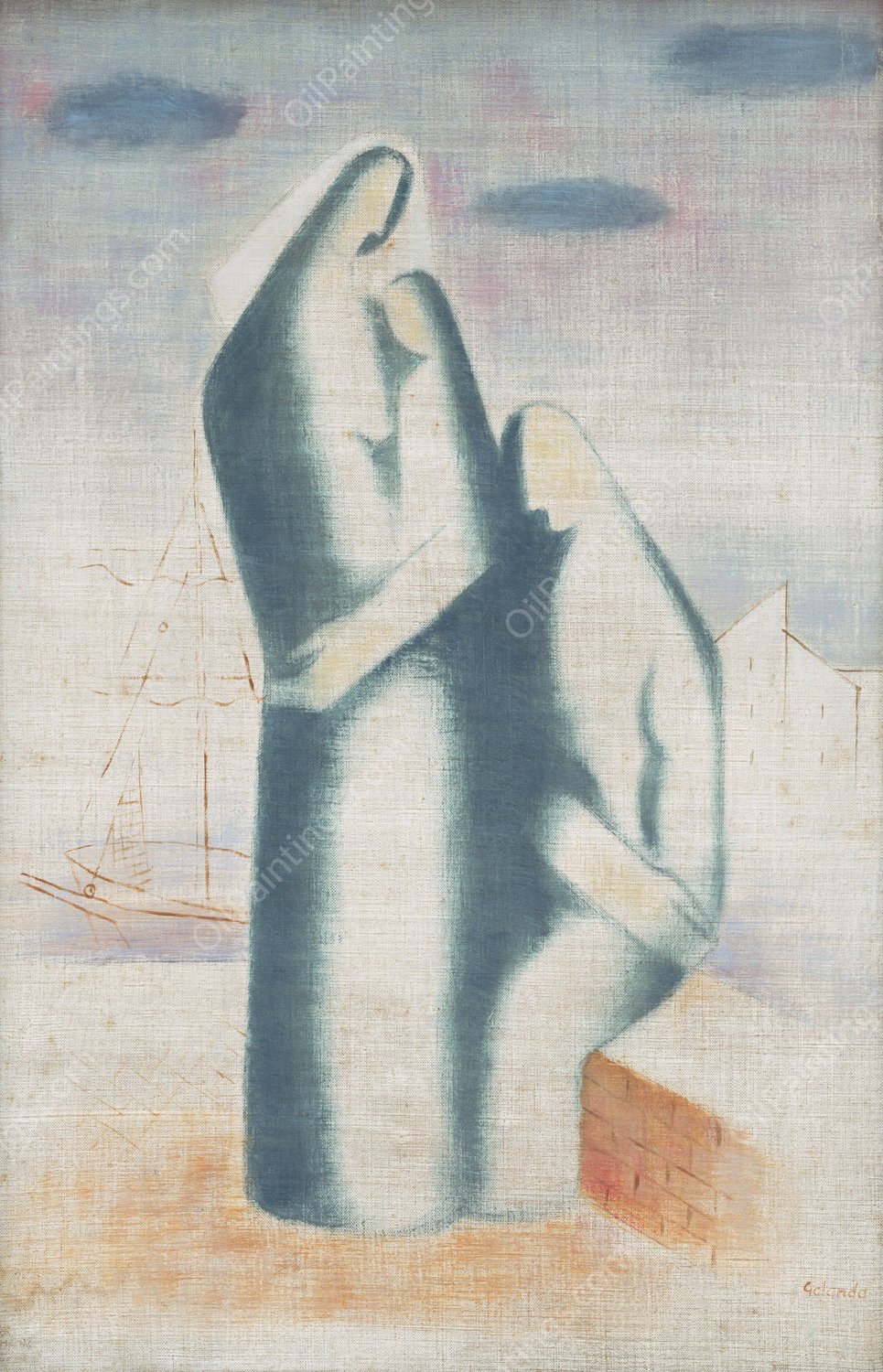 Poor Family  by Mikulas Galanda - Hand-Painted Oil Painting Reproduction