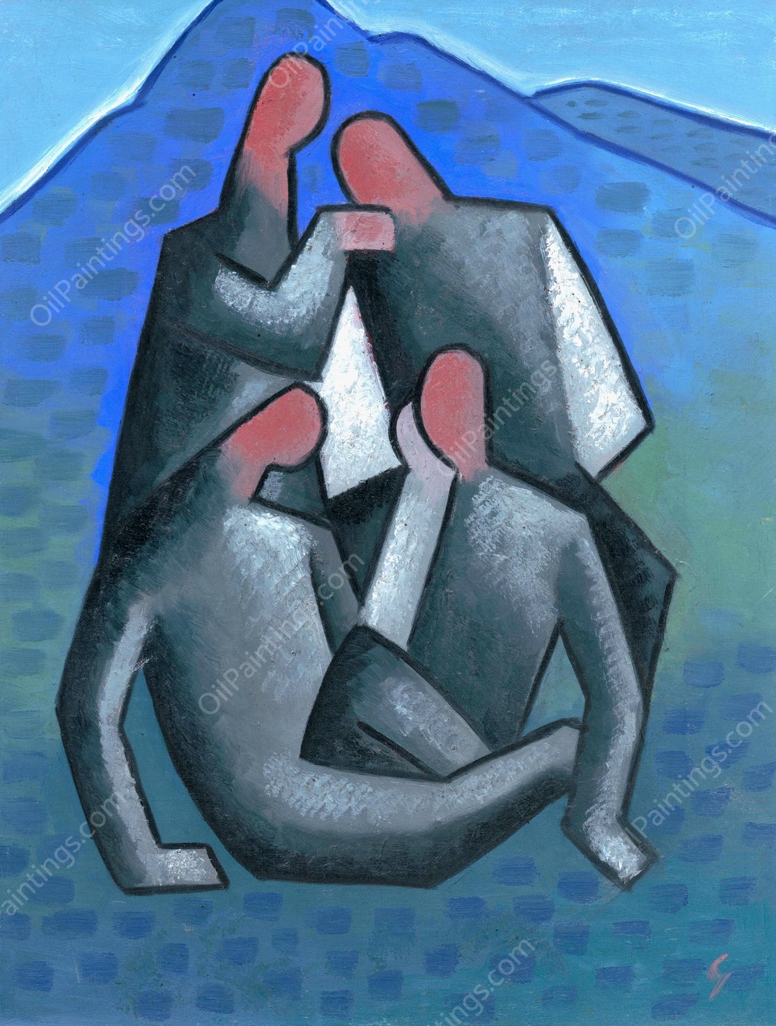 Robbers  by Mikulas Galanda - Hand-Painted Oil Painting Reproduction