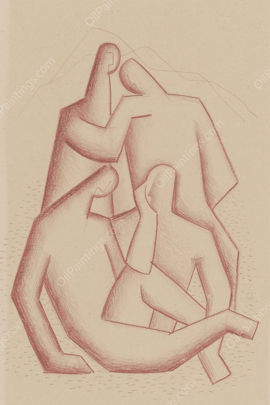 Sad Bandits  by Mikulas Galanda - Hand-Painted Oil Painting Reproduction