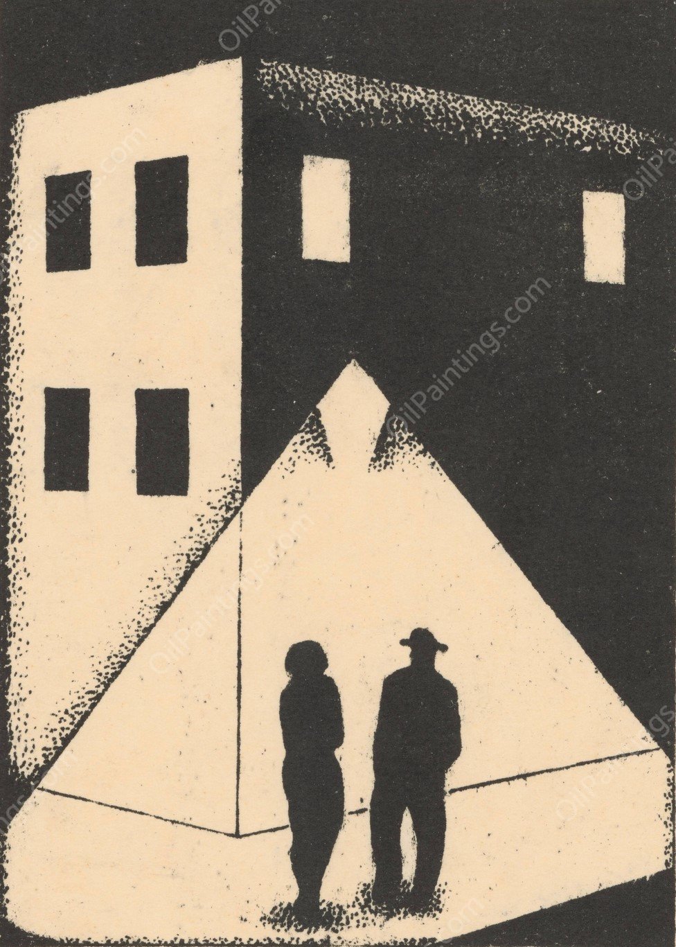 The Meeting  by Mikulas Galanda - Hand-Painted Oil Painting Reproduction