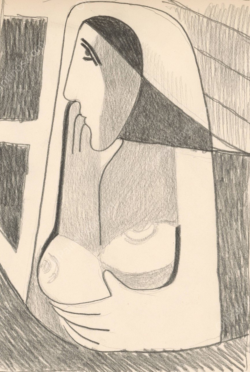 Woman by the Window  by Mikulas Galanda - Hand-Painted Oil Painting Reproduction