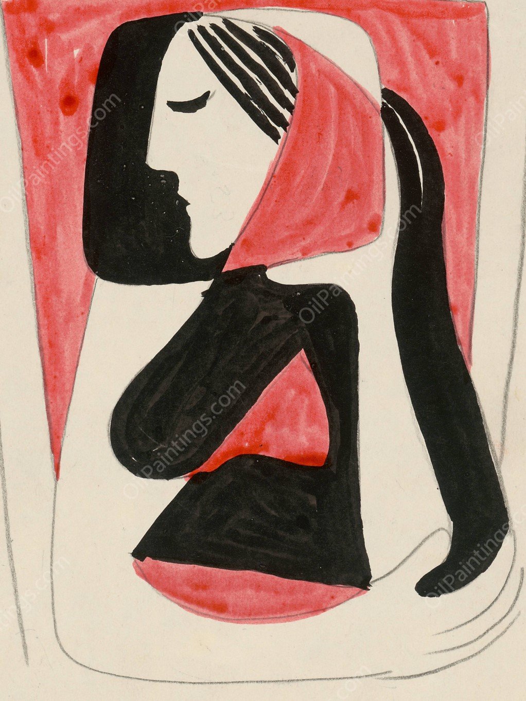 Zena  by Mikulas Galanda - Hand-Painted Oil Painting Reproduction