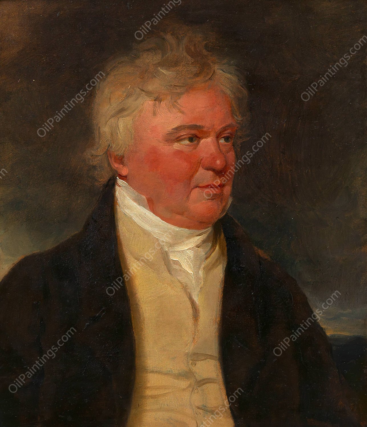 Karl Schwarz, Burgschauspieler  by Moritz Michael Daffinger - Hand-Painted Oil Painting Reproduction