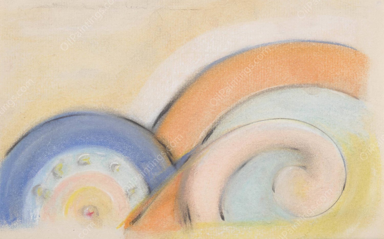 Composition by Morton Livingston Schamberg - Hand-Painted Oil Painting Reproduction