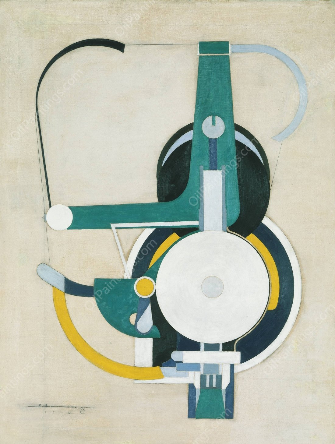 Painting  by Morton Livingston Schamberg - Hand-Painted Oil Painting Reproduction