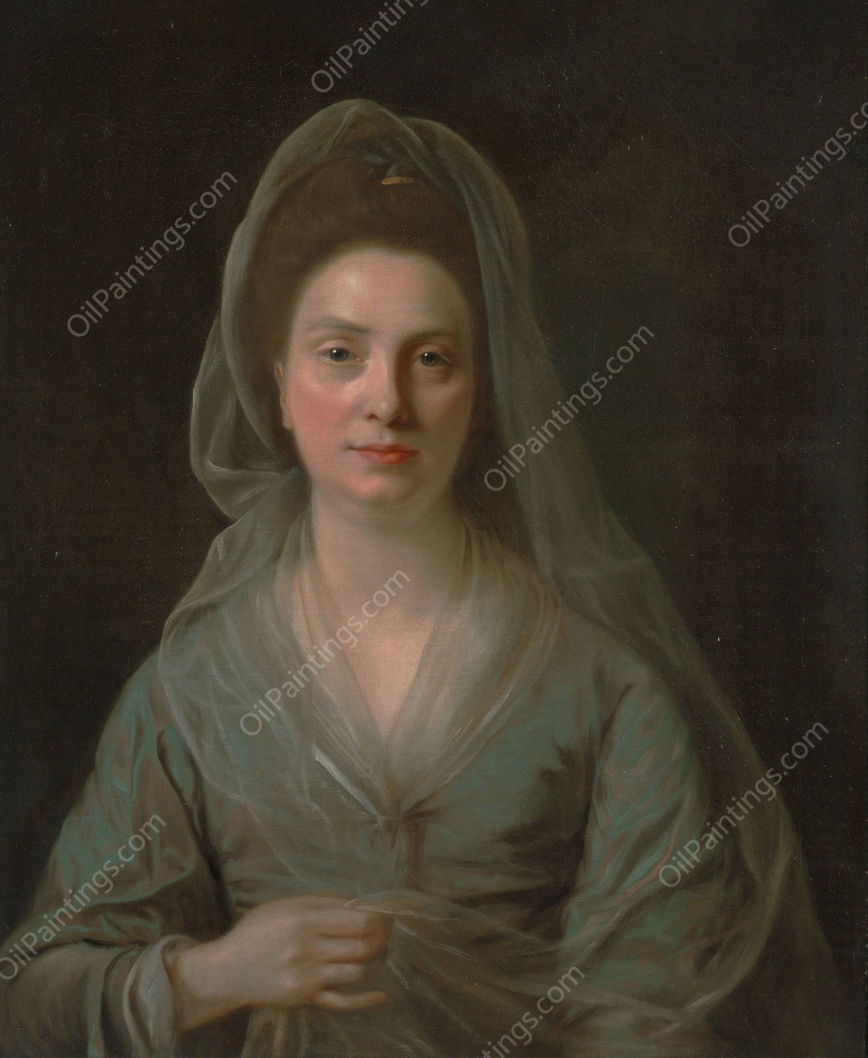 Mrs. Benjamin Cole by Nathaniel Hone - Hand-Painted Oil Painting Reproduction