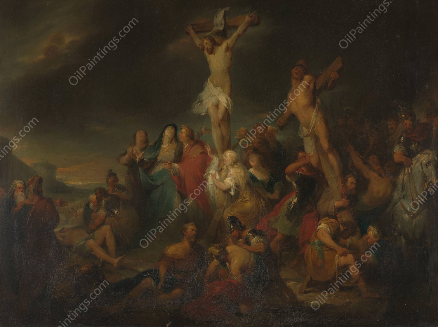 Calvary  by Nicaise De Keyser - Hand-Painted Oil Painting Reproduction