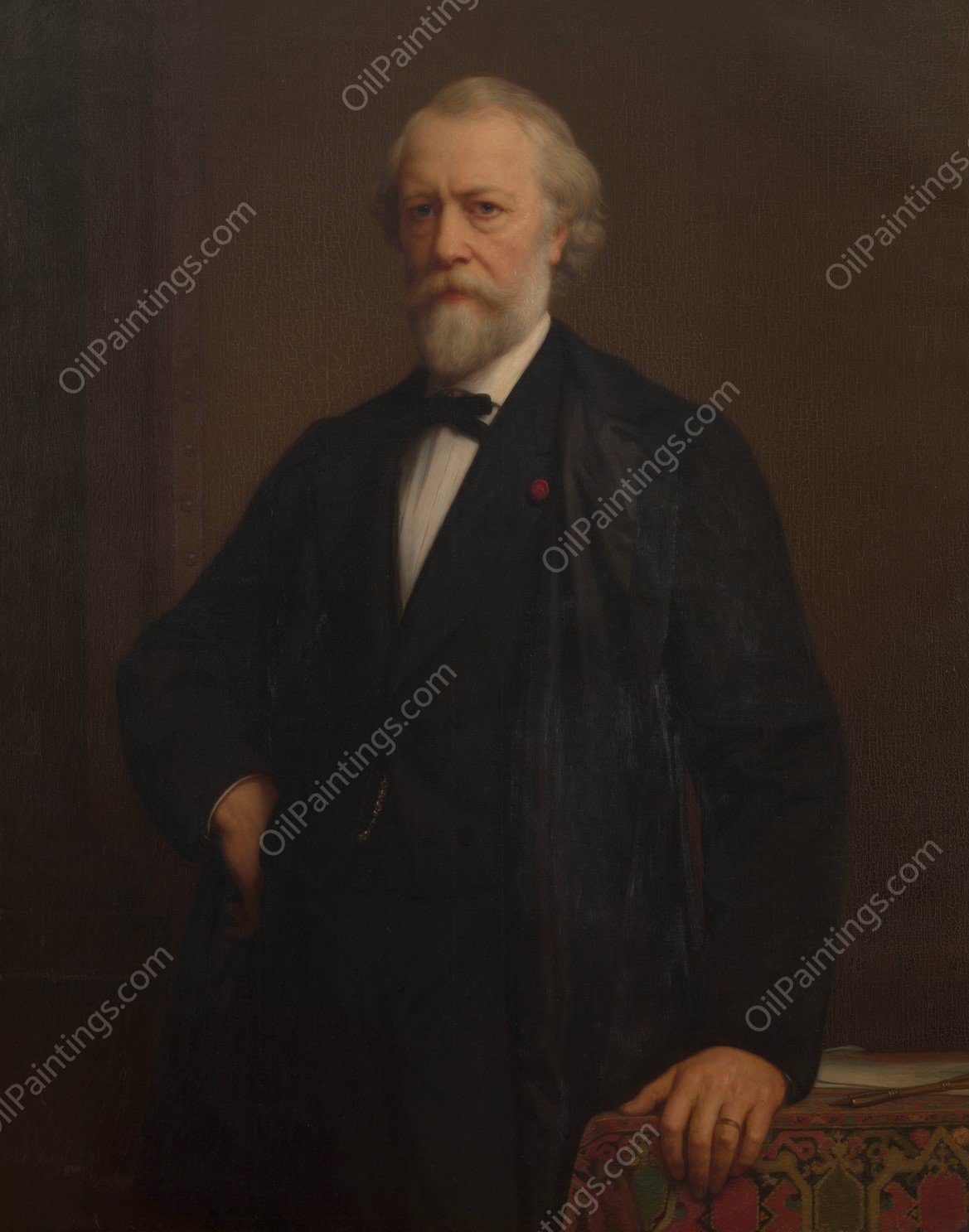 Self Portrait  by Nicaise De Keyser - Hand-Painted Oil Painting Reproduction