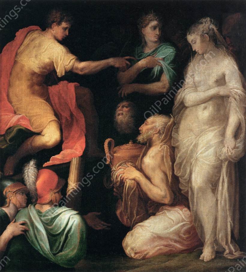 The Continence of Scipio by Niccolo dell Abbate - Hand-Painted Oil Painting Reproduction