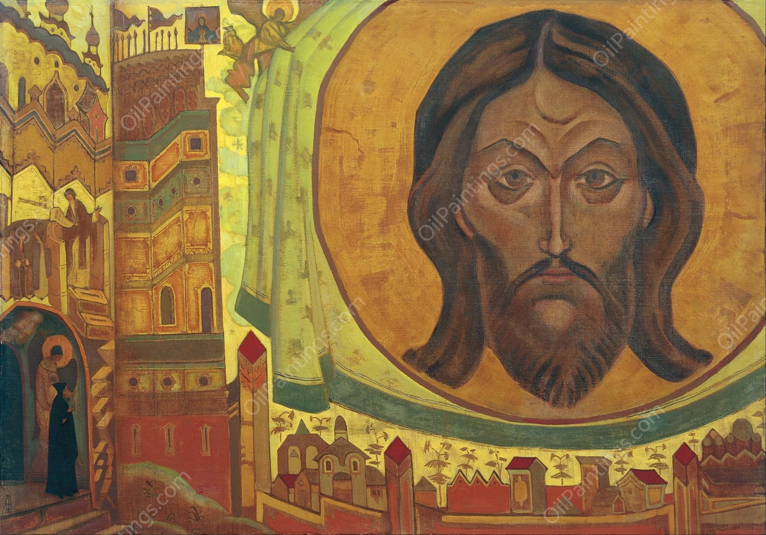 And We See  by Nicholas Roerich - Hand-Painted Oil Painting Reproduction