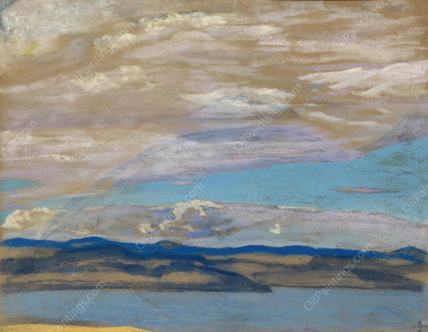 Islands  by Nicholas Roerich - Hand-Painted Oil Painting Reproduction