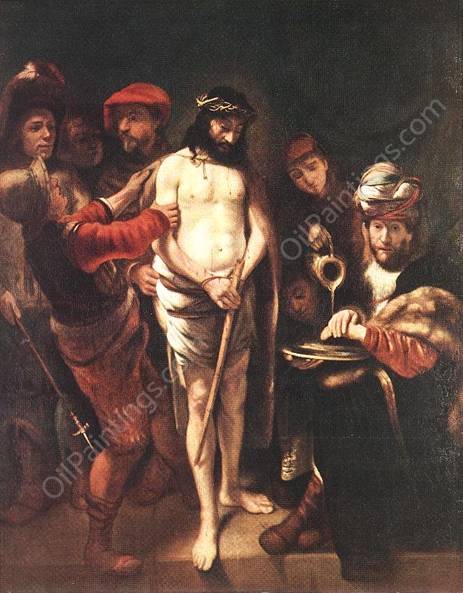 Christ before Pilate by Nicolaes Maes - Hand-Painted Oil Painting Reproduction