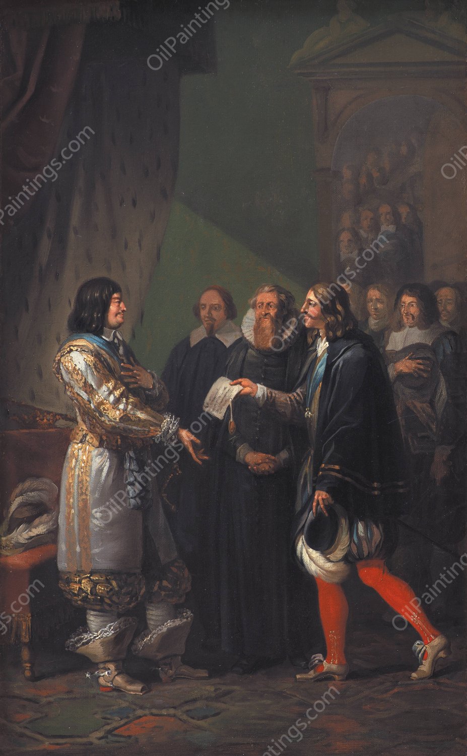 Absolute Monarchy Assigned to Frederik III in 1660  by Nicolai Abraham Abildgaard - Hand-Painted Oil Painting Reproduction