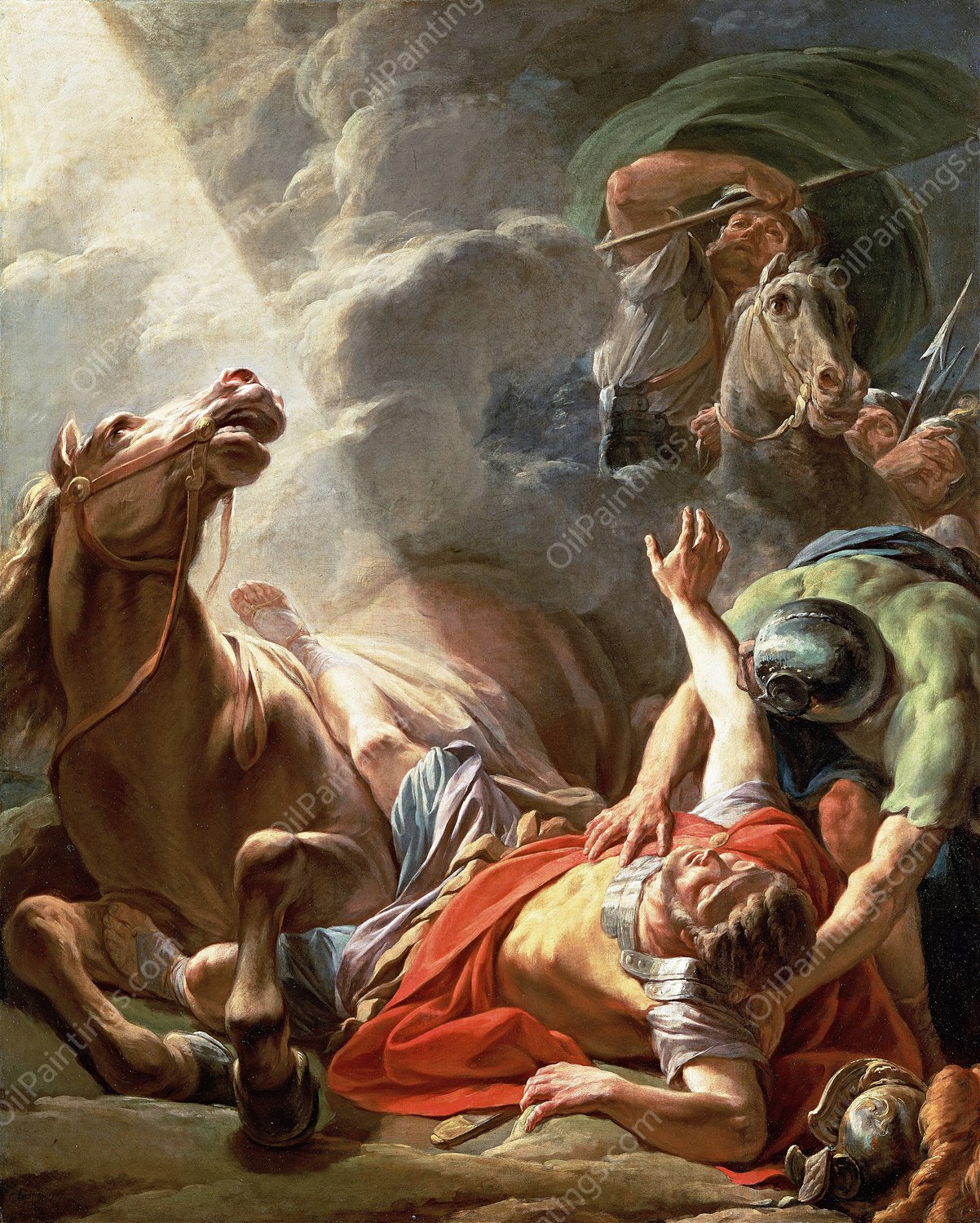 The Conversion Of Saint Paul  by Nicolas Bernard Lepicie - Hand-Painted Oil Painting Reproduction