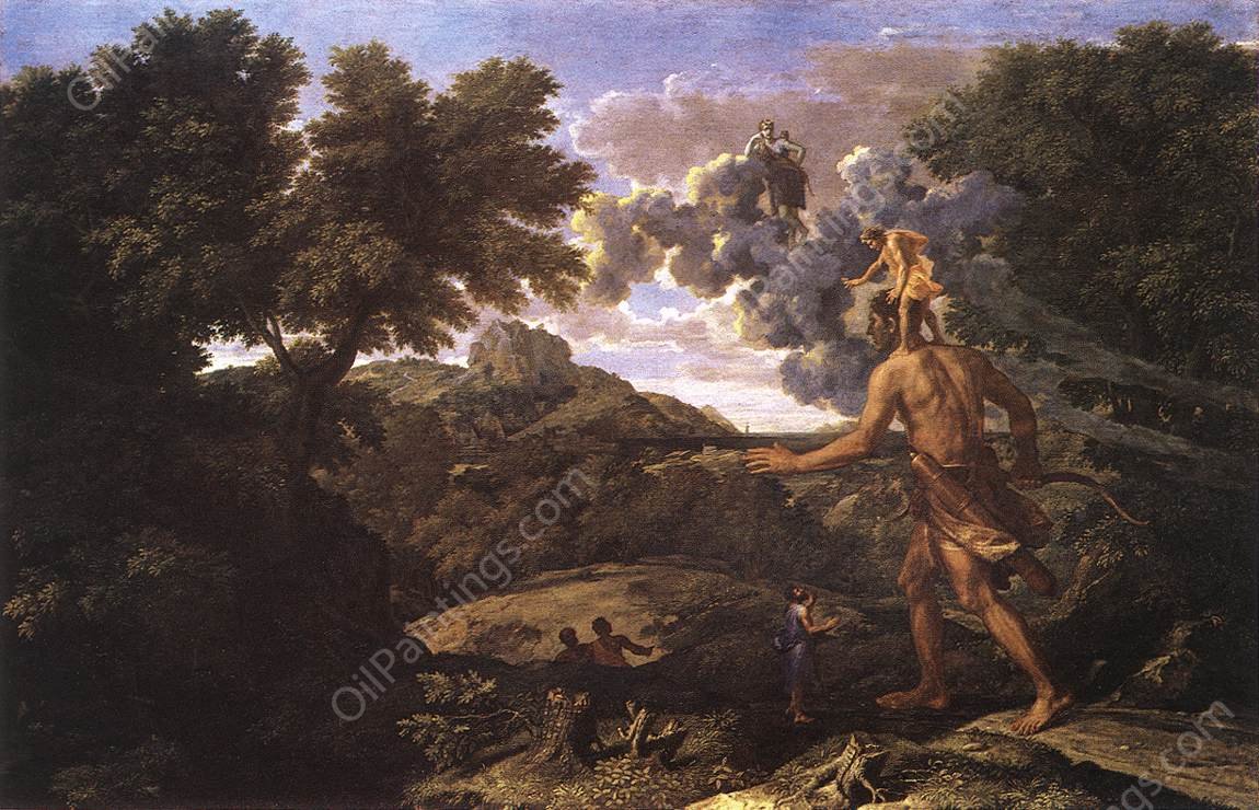 Landscape with Diana and Orion by Nicolas Poussin - Hand-Painted Oil Painting Reproduction
