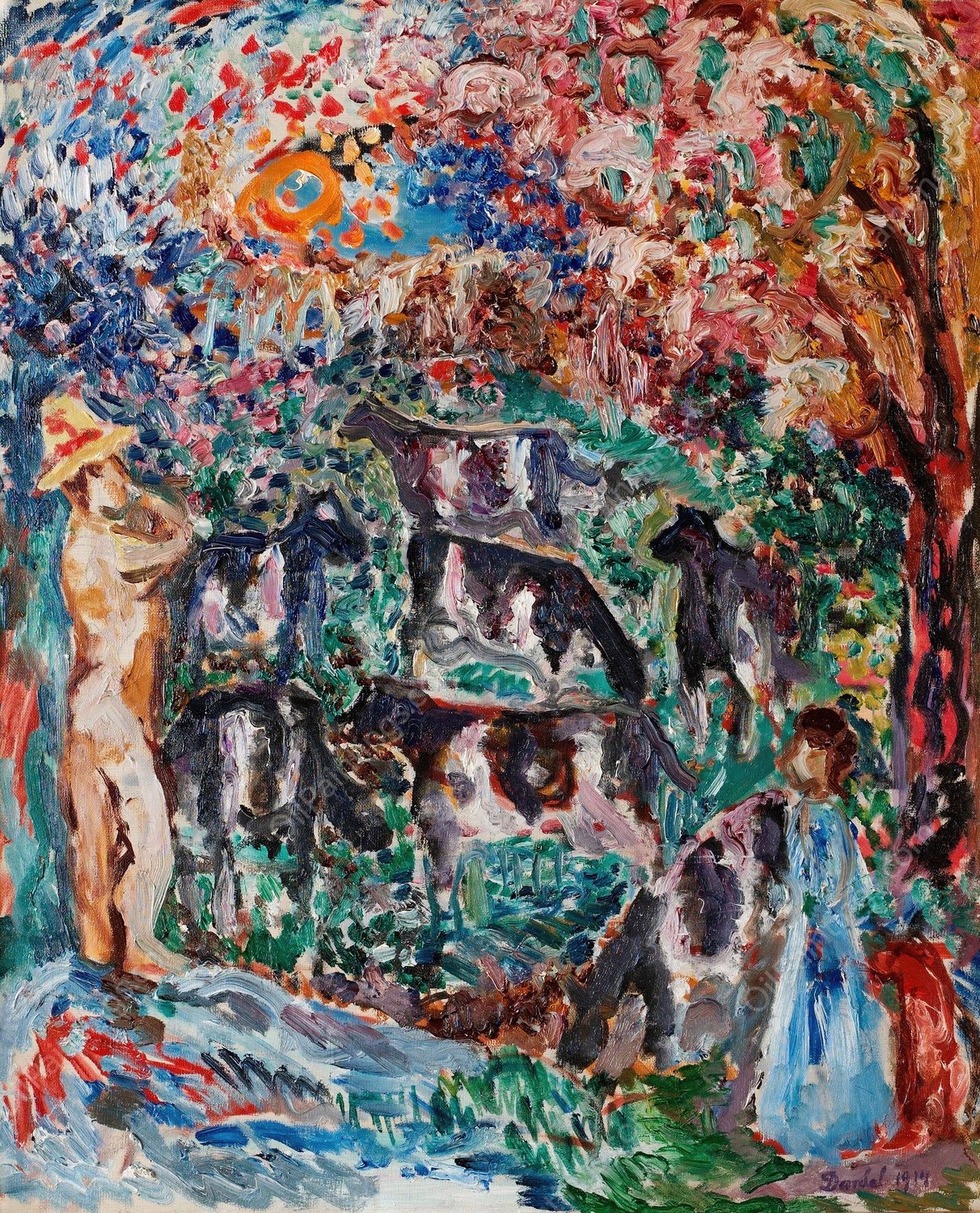 Koherde  by Nils Dardel - Hand-Painted Oil Painting Reproduction