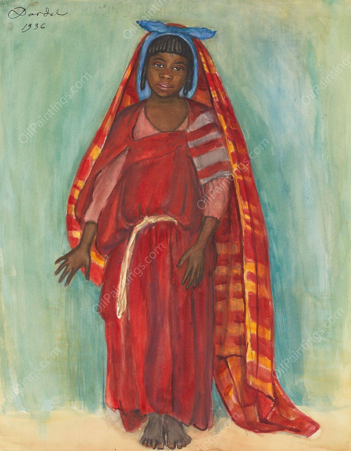 Sarah  by Nils Dardel - Hand-Painted Oil Painting Reproduction