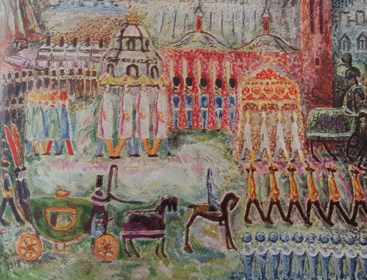 Stadsbild by Nils Dardel - Hand-Painted Oil Painting Reproduction