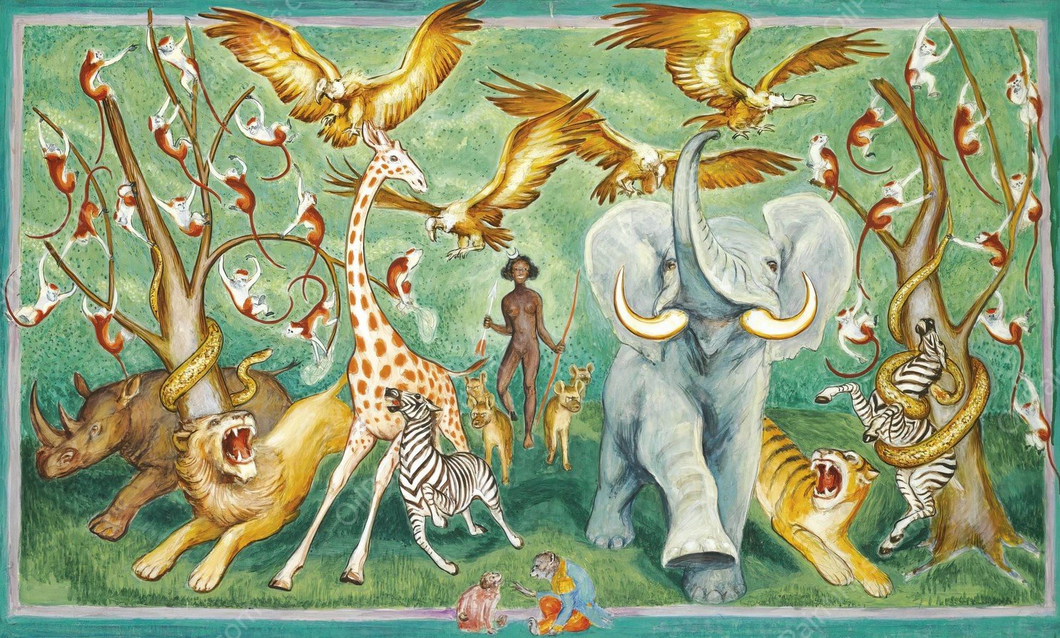 Svarta Diana  by Nils Dardel - Hand-Painted Oil Painting Reproduction