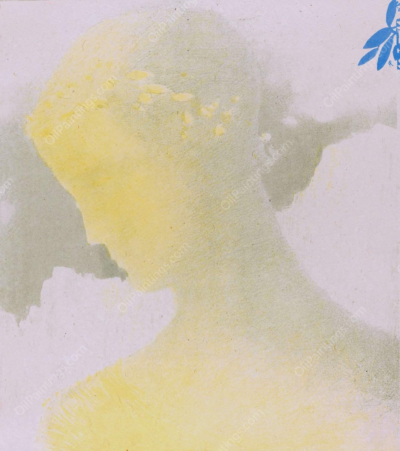 Beatrice  by Odilon Redon - Hand-Painted Oil Painting Reproduction