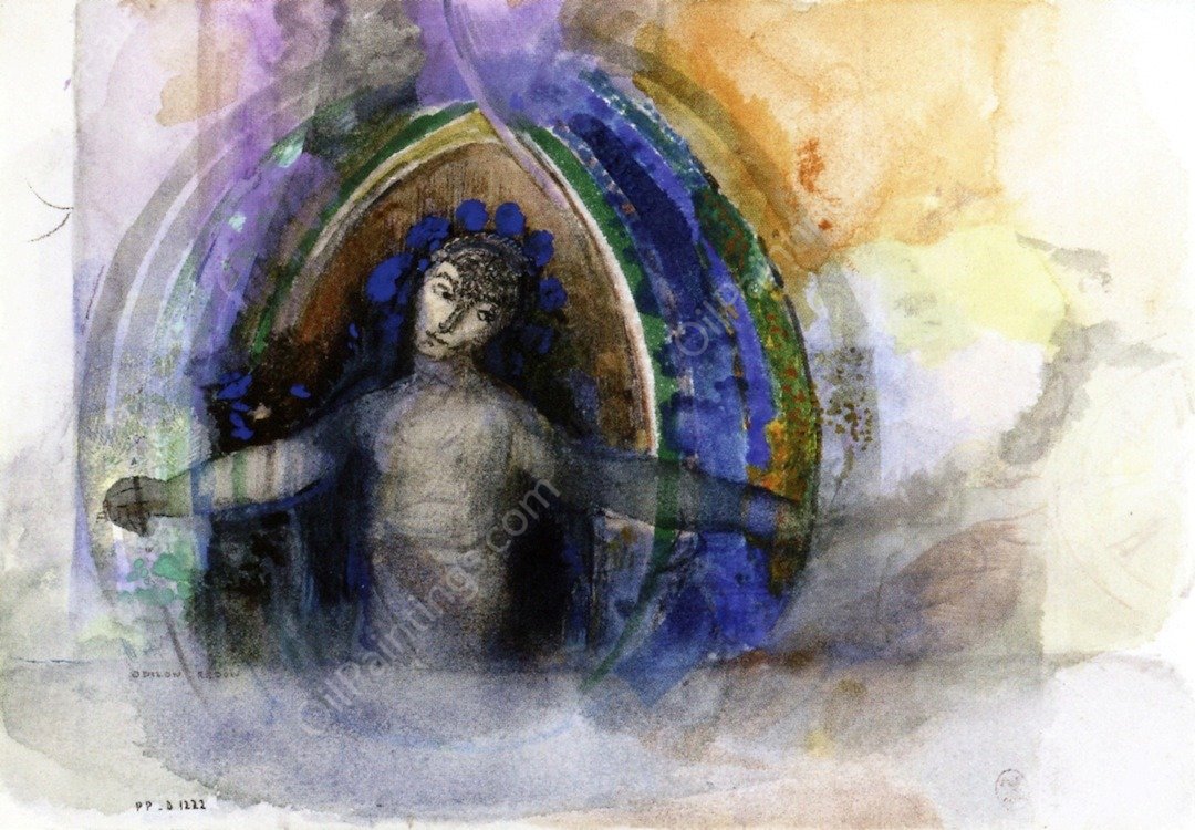 Blossoming by Odilon Redon - Hand-Painted Oil Painting Reproduction