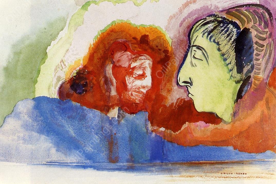 Dante's Vision by Odilon Redon - Hand-Painted Oil Painting Reproduction