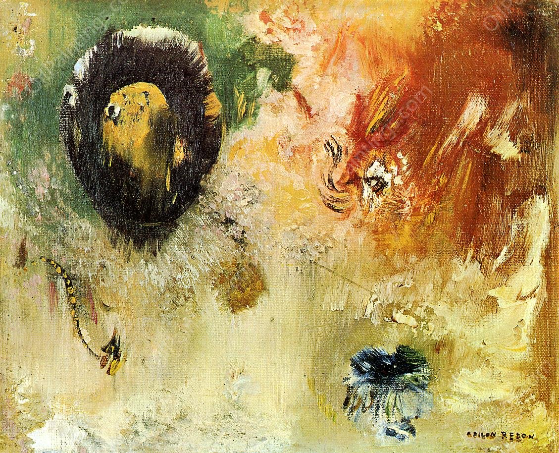 Fantastical by Odilon Redon - Hand-Painted Oil Painting Reproduction