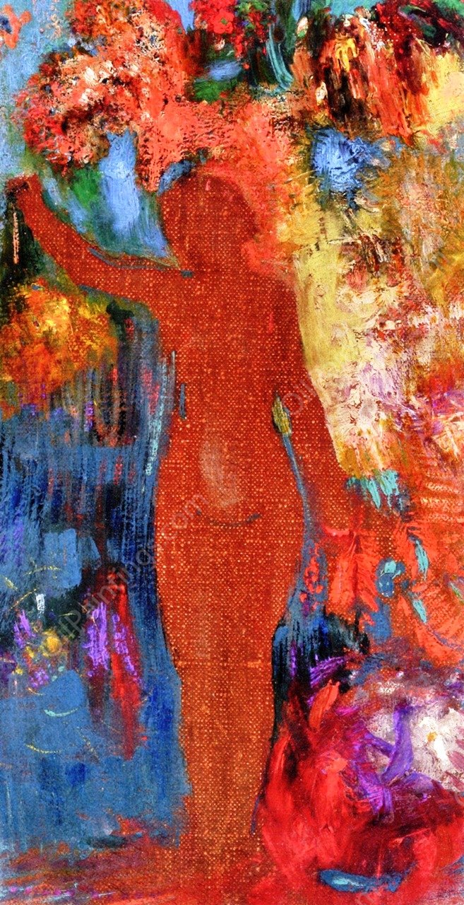 Isis by Odilon Redon - Hand-Painted Oil Painting Reproduction