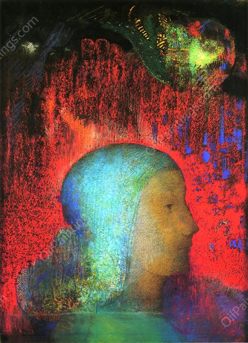 Joan of Arc by Odilon Redon - Hand-Painted Oil Painting Reproduction