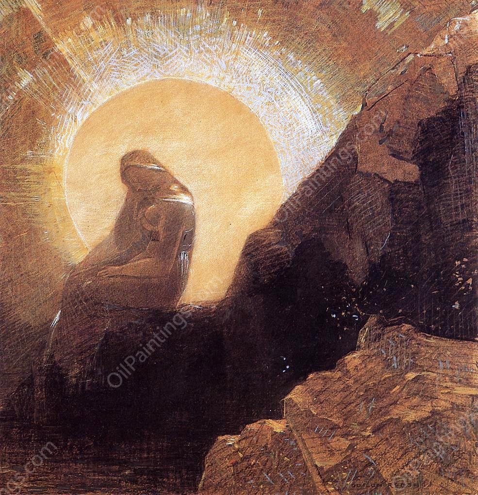 Melancholy by Odilon Redon - Hand-Painted Oil Painting Reproduction