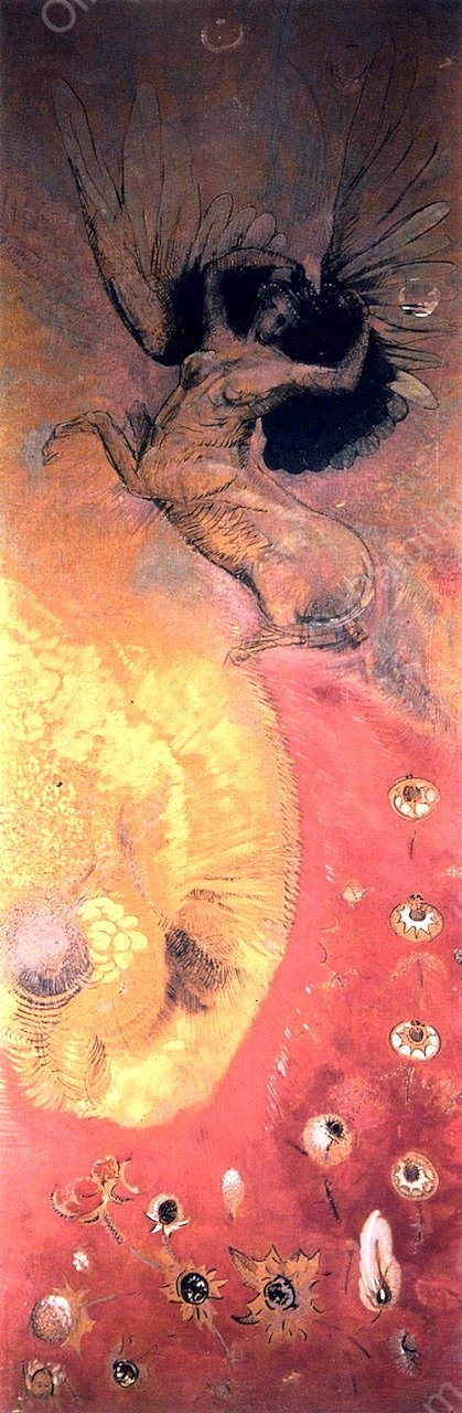 Mythological Fantasy by Odilon Redon - Hand-Painted Oil Painting Reproduction