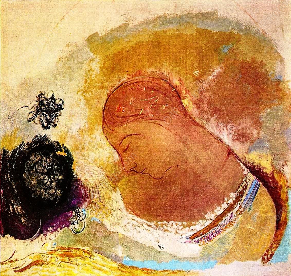 Ophelia II by Odilon Redon - Hand-Painted Oil Painting Reproduction
