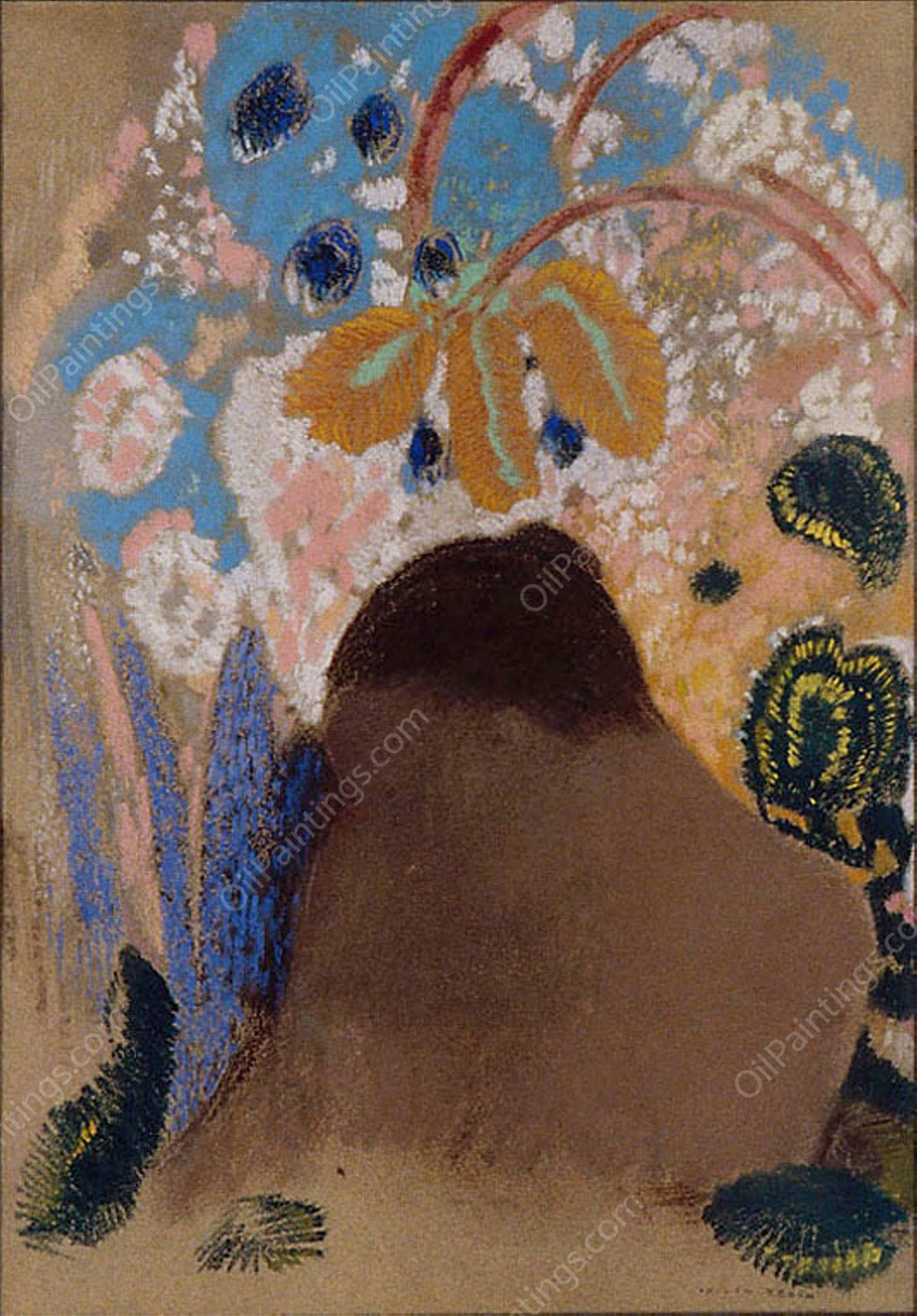 Ophelia  by Odilon Redon - Hand-Painted Oil Painting Reproduction