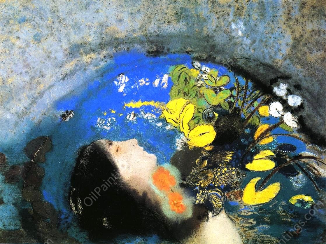 Ophelia by Odilon Redon - Hand-Painted Oil Painting Reproduction