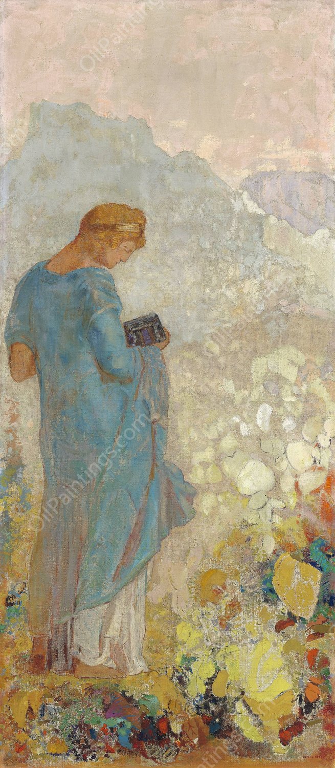 Pandora  by Odilon Redon - Hand-Painted Oil Painting Reproduction