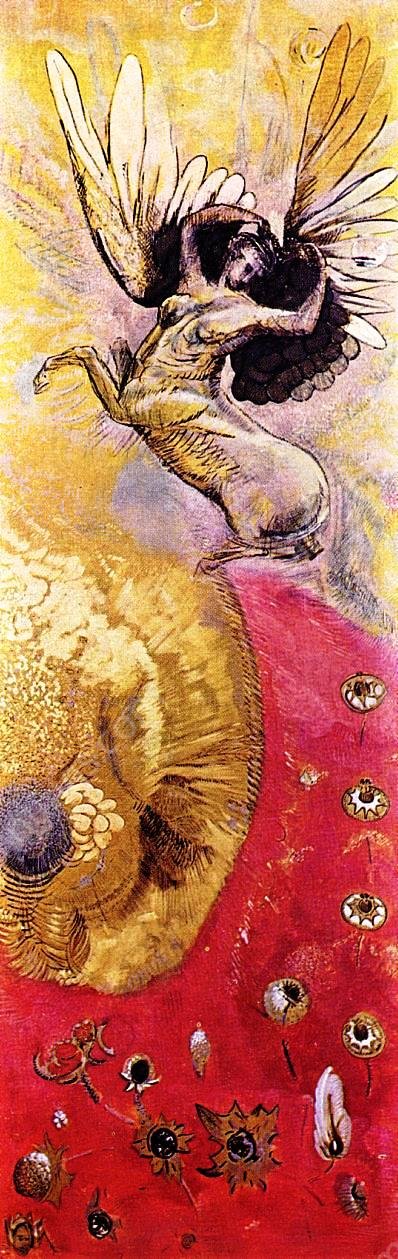 Pegasus II by Odilon Redon - Hand-Painted Oil Painting Reproduction