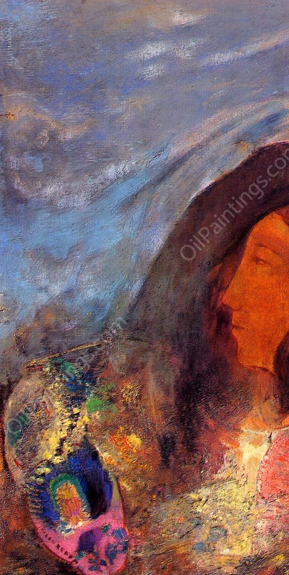Poet's Dream by Odilon Redon - Hand-Painted Oil Painting Reproduction