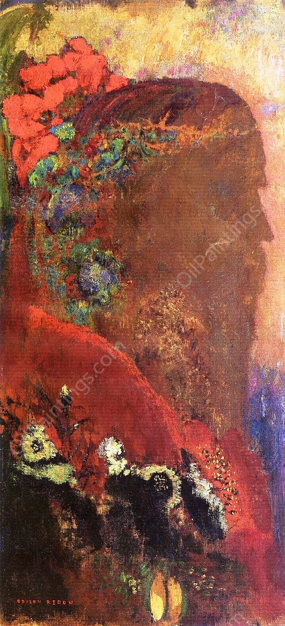 Profile of Life by Odilon Redon - Hand-Painted Oil Painting Reproduction