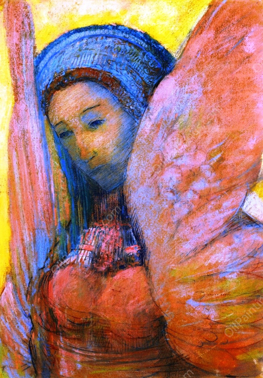 Sphinx by Odilon Redon - Hand-Painted Oil Painting Reproduction