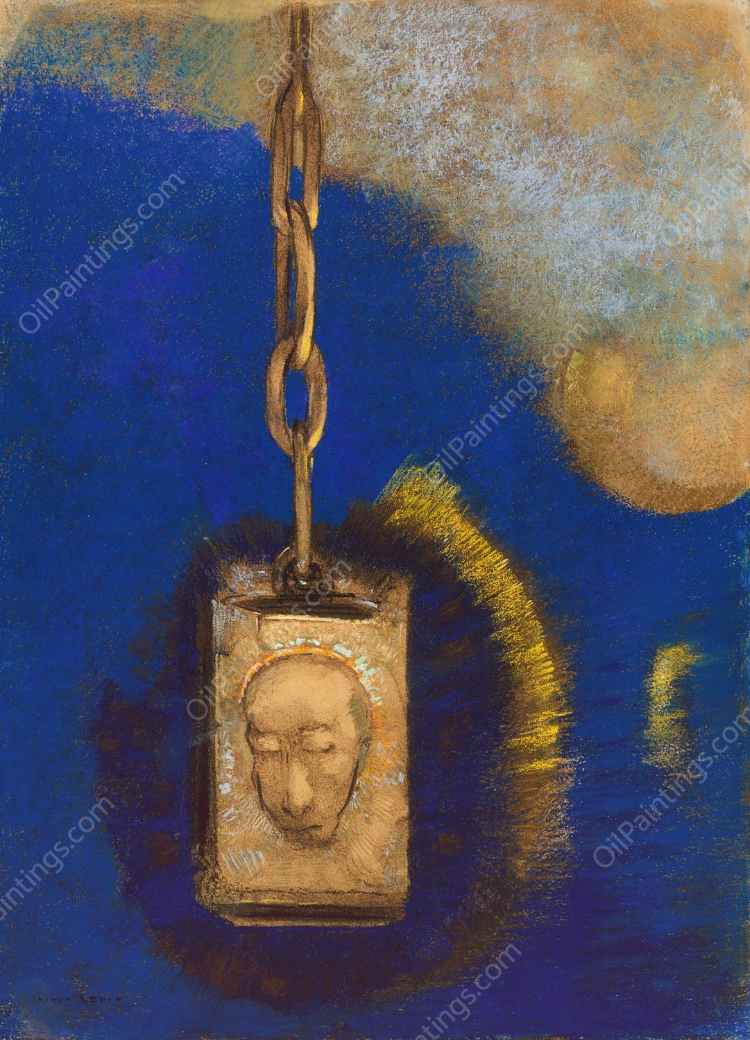 The Beacon  by Odilon Redon - Hand-Painted Oil Painting Reproduction