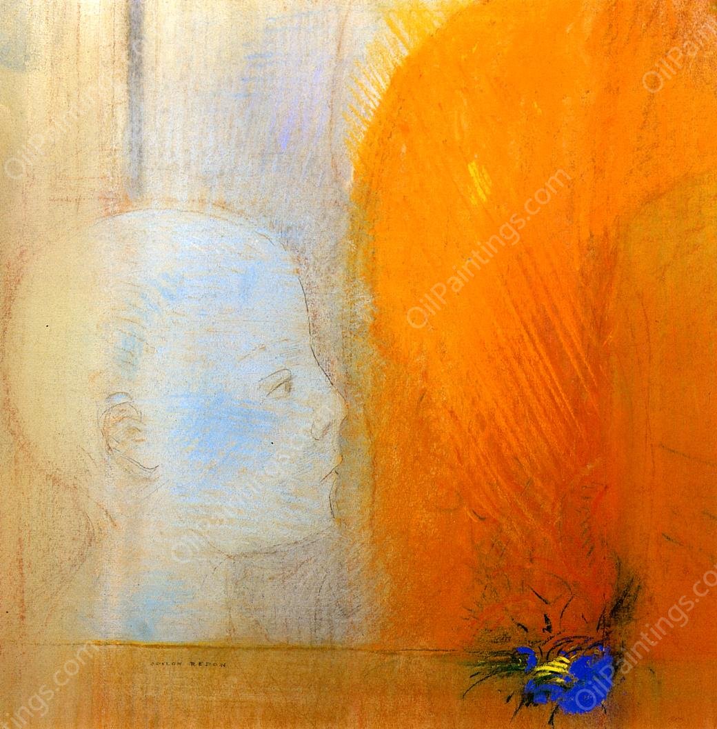 The Child by Odilon Redon - Hand-Painted Oil Painting Reproduction